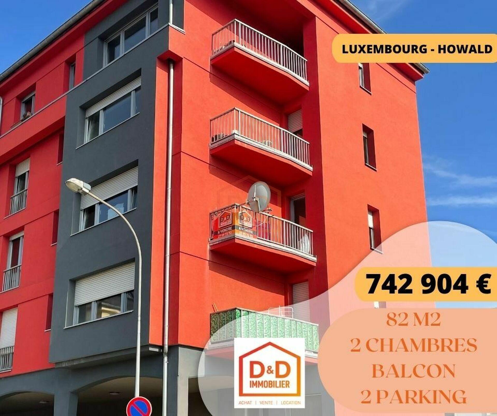 Appartement à Howald, 82 m², 2 chambres, 1 salle de bain, 742 904 €