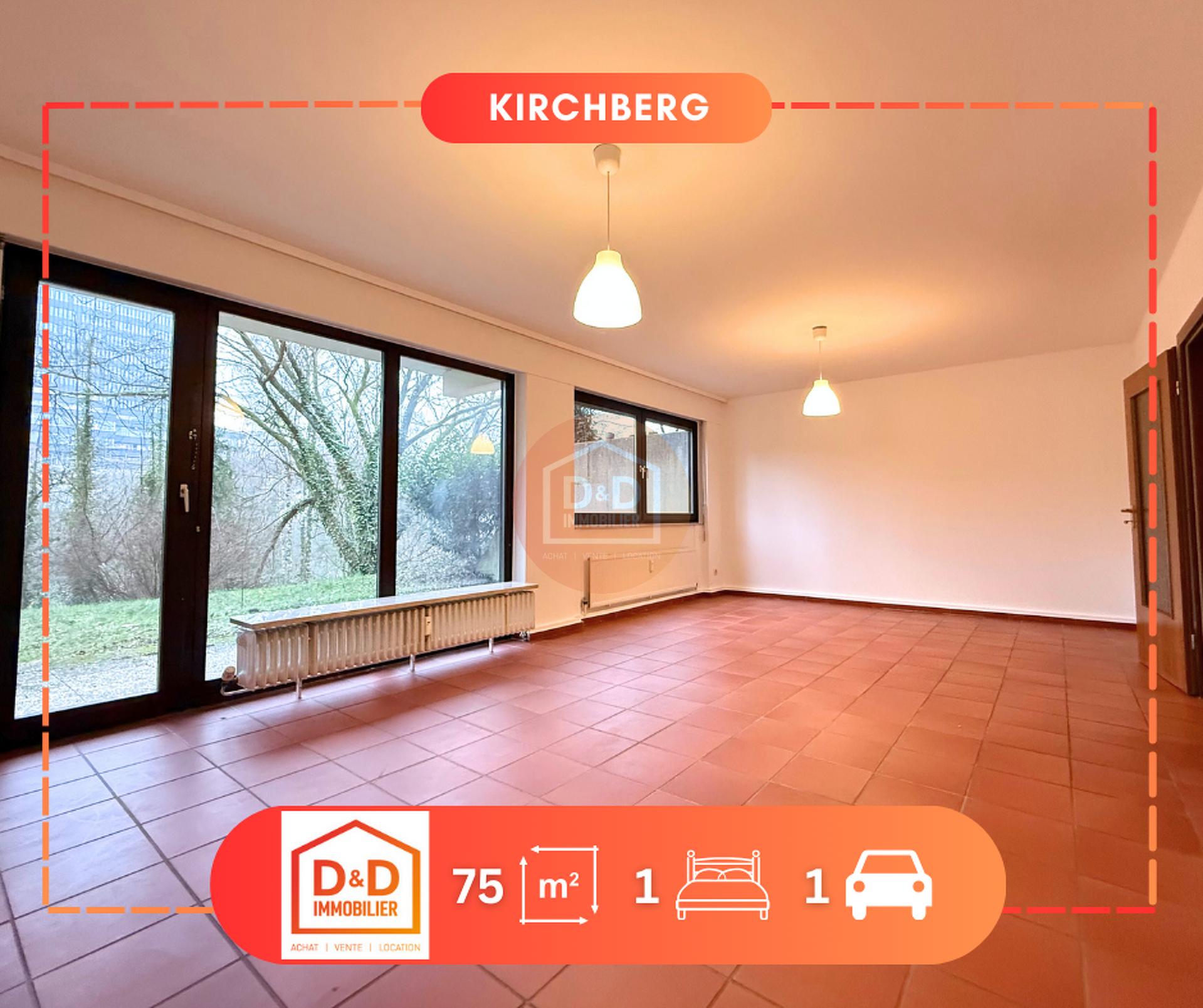 Appartement à Luxembourg-Kirchberg, 75 m², 1 chambre, 1 salle de bain, 2 150 €/mois