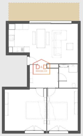 Appartement à Luxembourg-Belair, 78 m², 2 chambres, 2 500 €/mois