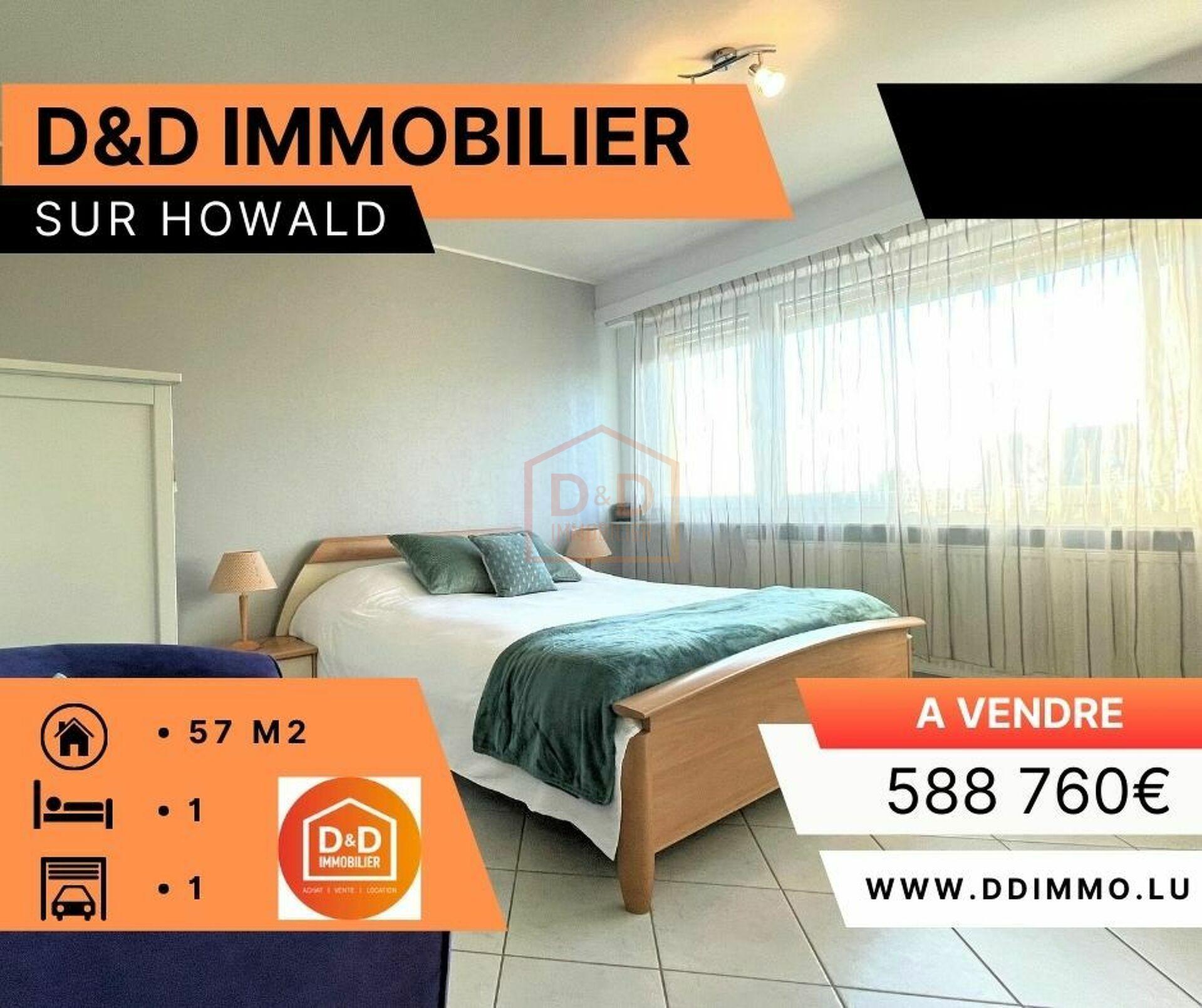 Appartement à Howald, 57 m², 1 chambre, 1 garage, 588 760 €